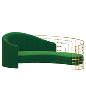 Green sofa