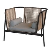 Industrywest rattan lounge chair