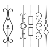 Wrought iron fence No.16