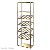 SHELVING BAR TRANSPARENT GLASS / GOLD GY-SH8397GOLD Garda Decor