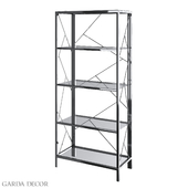 RACK WITH TRANSPARENT GLASS (CHROME) GY-SH8711BL Garda Decor