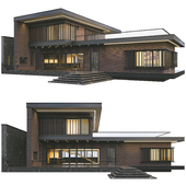 Modern brick villa