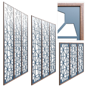 Partition wall web