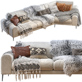 Joy shaped corner sofa