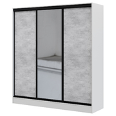 Wardrobe Sliding wardrobe 3-door Loft 210x230 cm