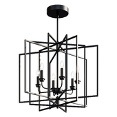 Chandelier ABNER CHANDELIER - LARGE SKU CH19242 BK lamp