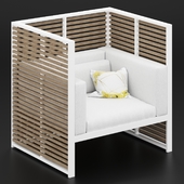 Garden chair DNA TEAK By GANDIABLASCO