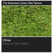 The Seamless Green Wall Texture