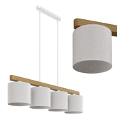 Pendant lamp TK Lighting 3270 Troy White