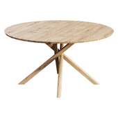 ROUND DINING TABLE ETHNICRAFT MIKADO