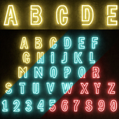 Font neon Neoneon Latin