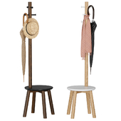 Hanger Pillar Stool and Coat Rack Umbra