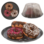 A Plate of Fresh Donuts