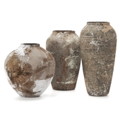 Rustic concrete vase vol6