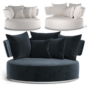 Amoenus soft cm. 170 round swivel sofa