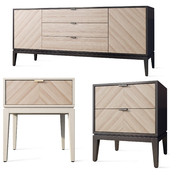 Chest of drawers and bedside table Fjord Ellipse Furniture