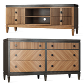 Chest of drawers TV stand Foxtrot Siver Dresser