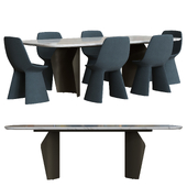 Bonaldo Flame table\Agea chair