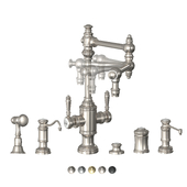 TOWSON TWO HANDLE KITCHEN FAUCET(articulated spout) and ACCESSORIES