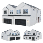 Low Poly American House 03