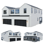 Low Poly American House 04