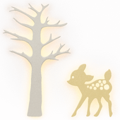 Wall lamp Deer Kokora