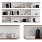 Bookcase Molteni by Gio Ponti 3 compositions with decor