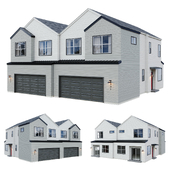 Low Poly American House 05