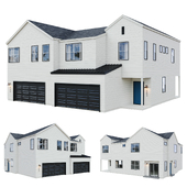 Low Poly American House 06