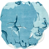 Tapis Rouge. Rug Azzurro