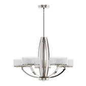 MERIDIAN ART DECO BRUSHED NICKEL CEILING LIGHT