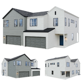 Low Poly American House 08