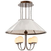 Adele Milk Glass Chandelier