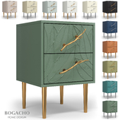 Cabinet Art Color leaves with 2 drawers Style