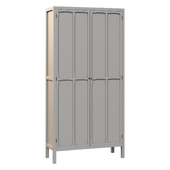 Wardrobe with 2 doors and 4 shelves Eugénie