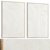 Wabi-Sabi Relief Plaster Wall Art C-1052