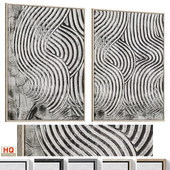 Wabi-Sabi Relief Plaster Wall Art C-1057