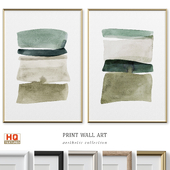 Japandi Accent Abstract Watercolor Wall Art P-678