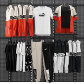 Rack for clothing store Puma2