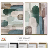 Japandi Accent Abstract Watercolor Wall Art P-679