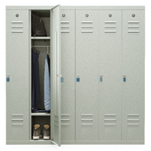 Metal locker for changing room