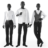 Mannequins in classic suits
