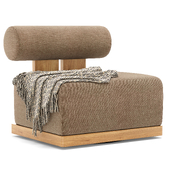 RH outdoor vigo swivel armchair