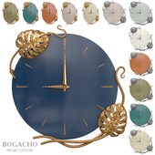Wall clock Monstera Deliciosa Color