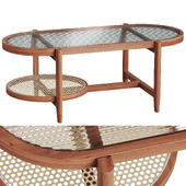 Japanese bamboo coffee table