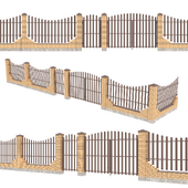 Brick fence