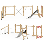 Obstacle course, slide
