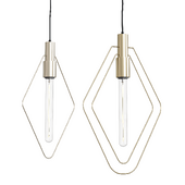 Pendant Lamp Shades of Light Double Frame Diamond
