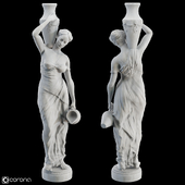 Sculpture of a Girl with Jugs