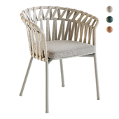 EMMA CROSS outdoor chair by Varaschin